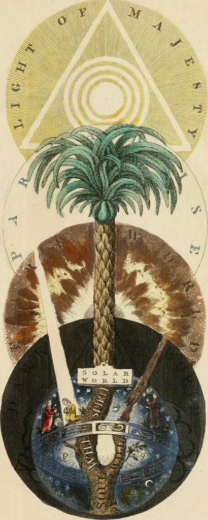An illustration from The works of Jacob Behmen, the Teutonic theosopher : to which is prefixed, the life of the author, 1764, leaf 584