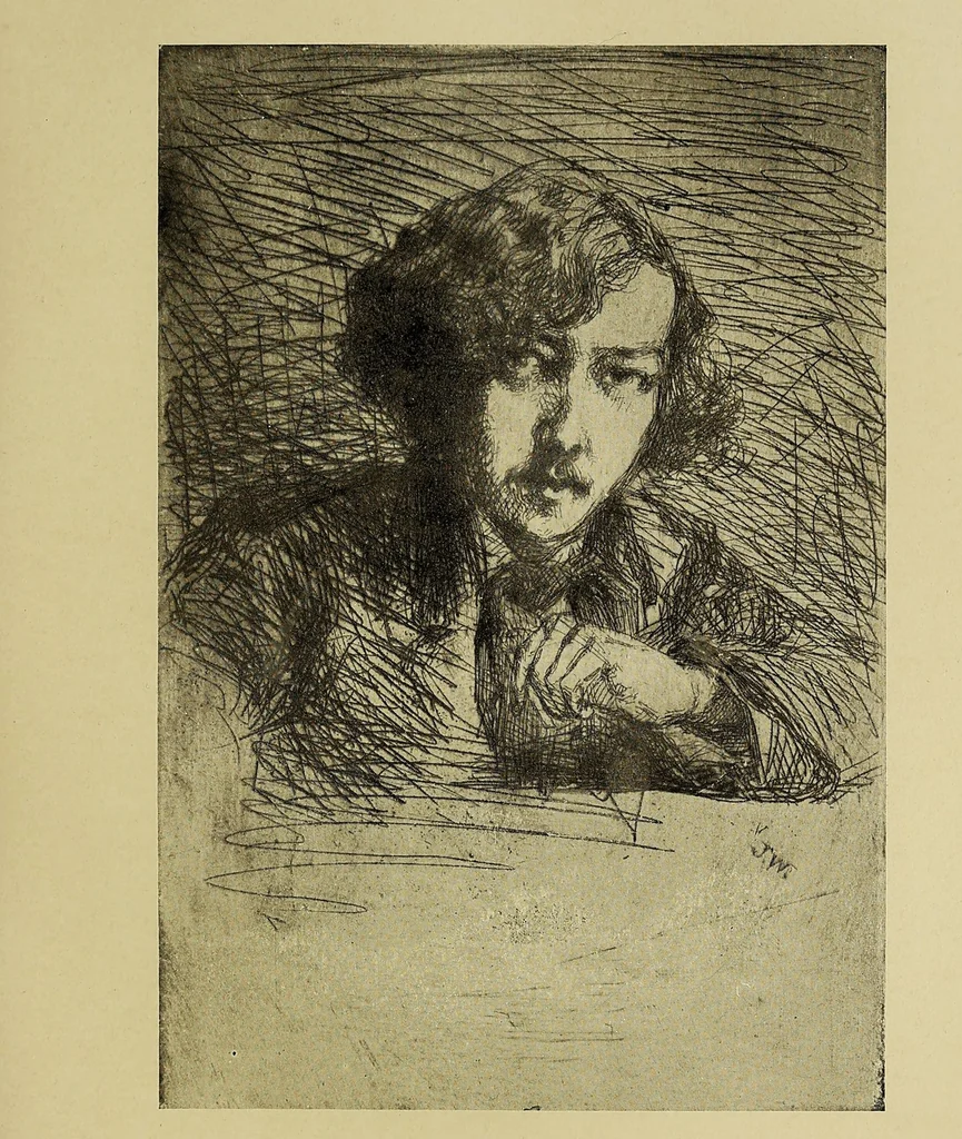 An illustration from The works of James McNeill Whistler : a study, 1907, leaf 181
