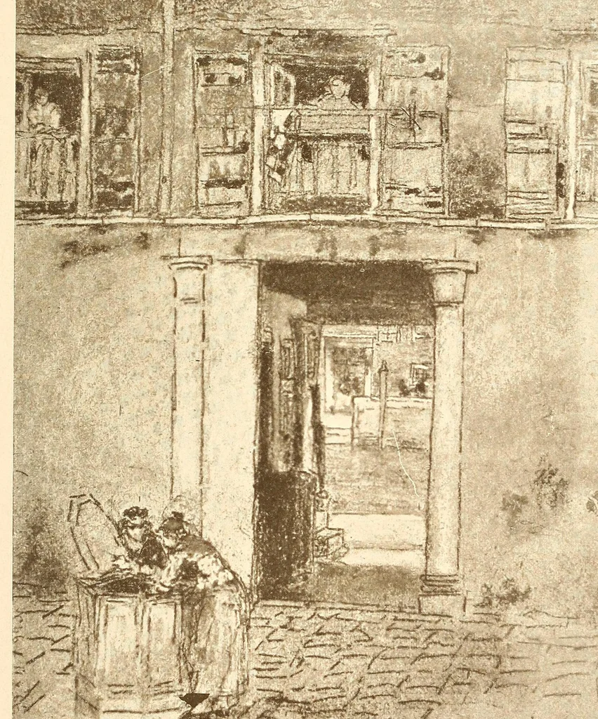 An illustration from The works of James McNeill Whistler, 1913, leaf 209