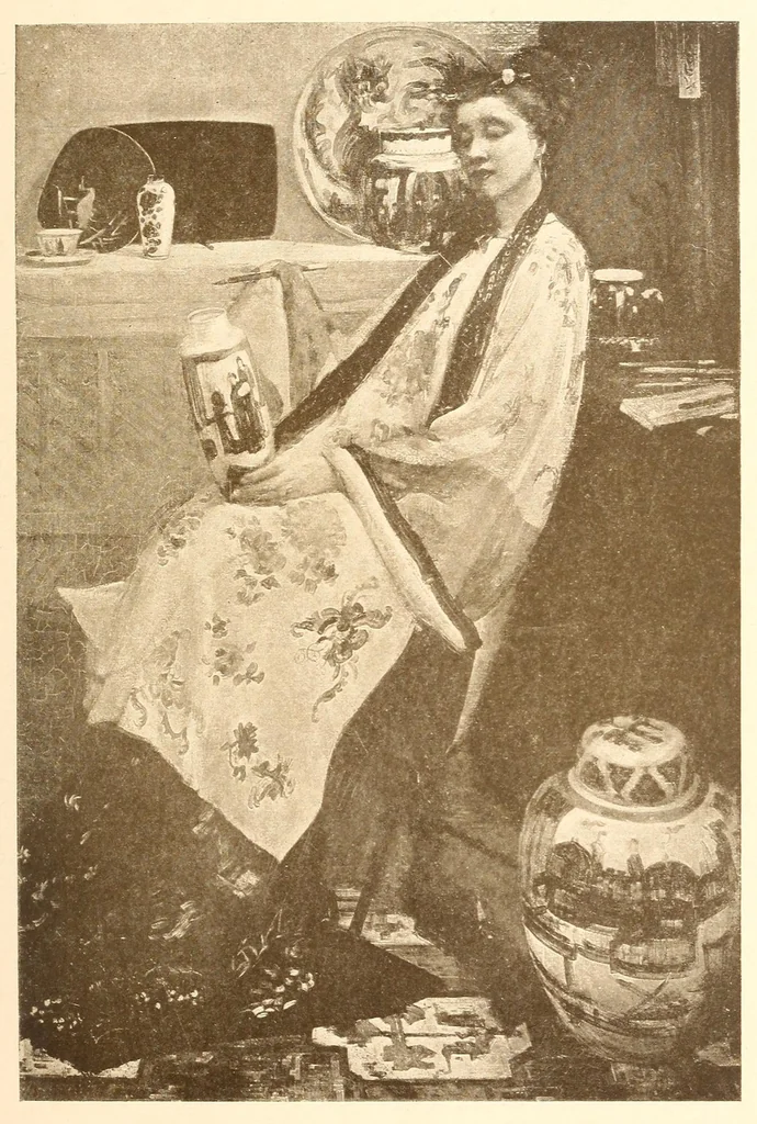 An illustration from The works of James McNeill Whistler, 1913, leaf 97