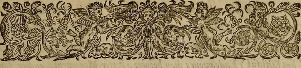 An illustration from The works of Mr. Richard Hooker, (that learned and judicious divine) : in eight books of ecclesiastical polity, compleated out of his own manuscrips; never before published. With an account of his life and death .., 1666, leaf 12