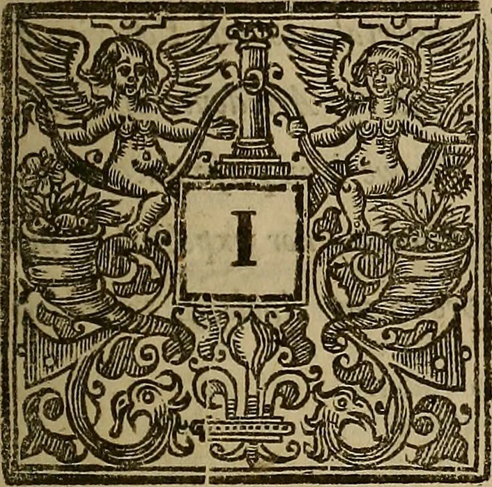 An illustration from The works of Mr. Richard Hooker, (that learned and judicious divine) : in eight books of ecclesiastical polity, compleated out of his own manuscrips; never before published. With an account of his life and death .., 1666, leaf 12