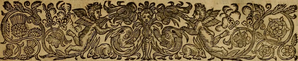 An illustration from The works of Mr. Richard Hooker, (that learned and judicious divine) : in eight books of ecclesiastical polity, compleated out of his own manuscrips; never before published. With an account of his life and death .., 1666, leaf 16