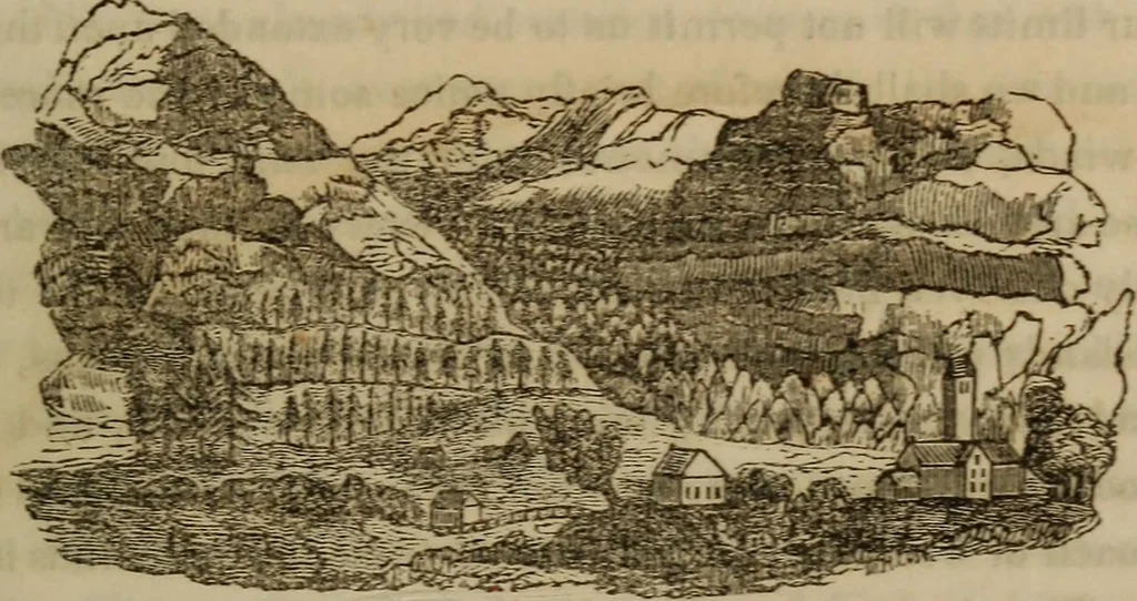 An illustration from The world:, 1848, leaf 130