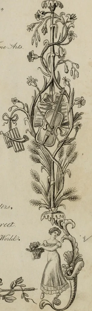 An illustration from The World of fashion and continental feuilletons, 1824, leaf 10