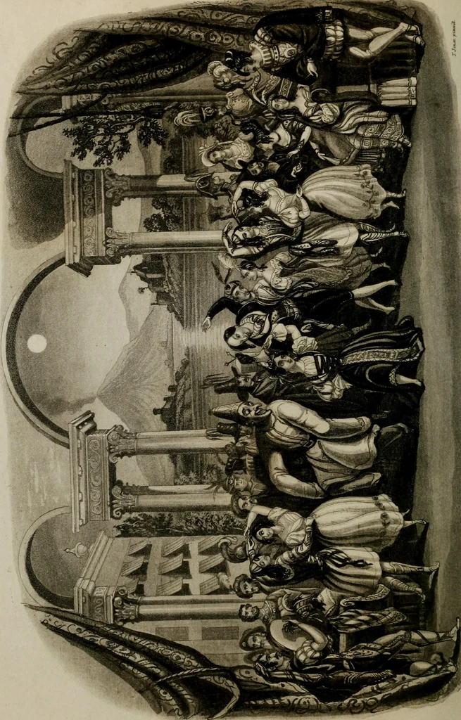 An illustration from The World of fashion and continental feuilletons, 1824, leaf 143