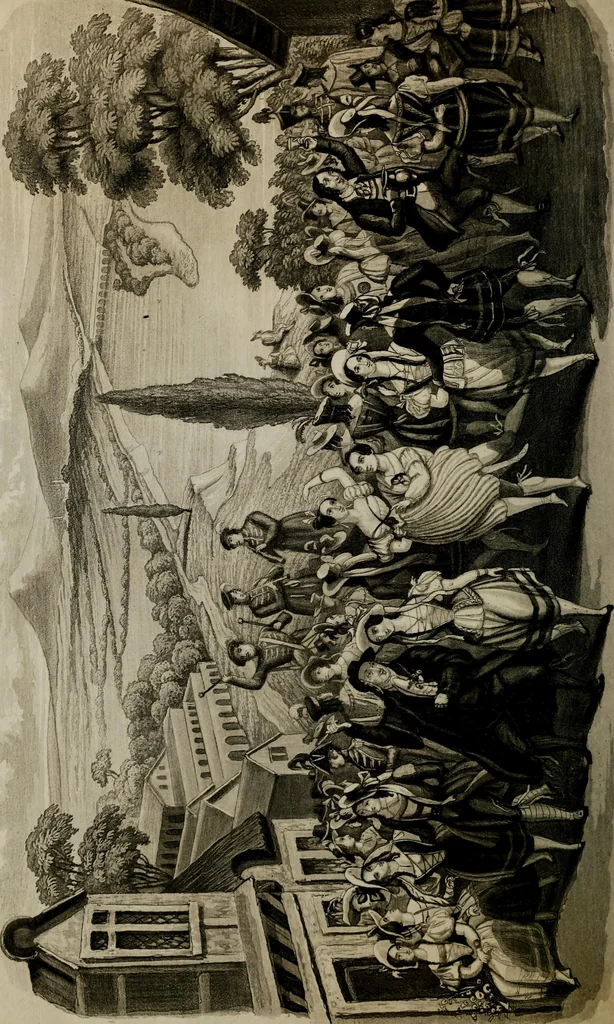 An illustration from The World of fashion and continental feuilletons, 1824, leaf 191