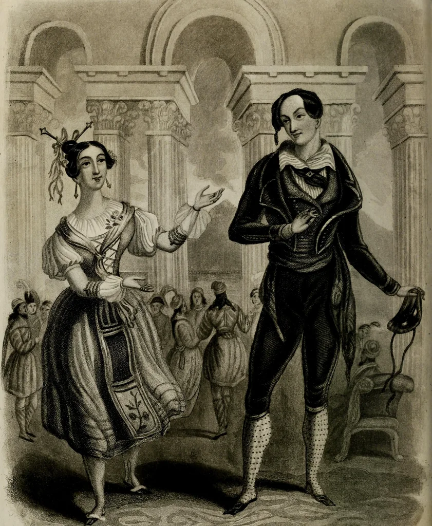 An illustration from The World of fashion and continental feuilletons, 1824, leaf 371