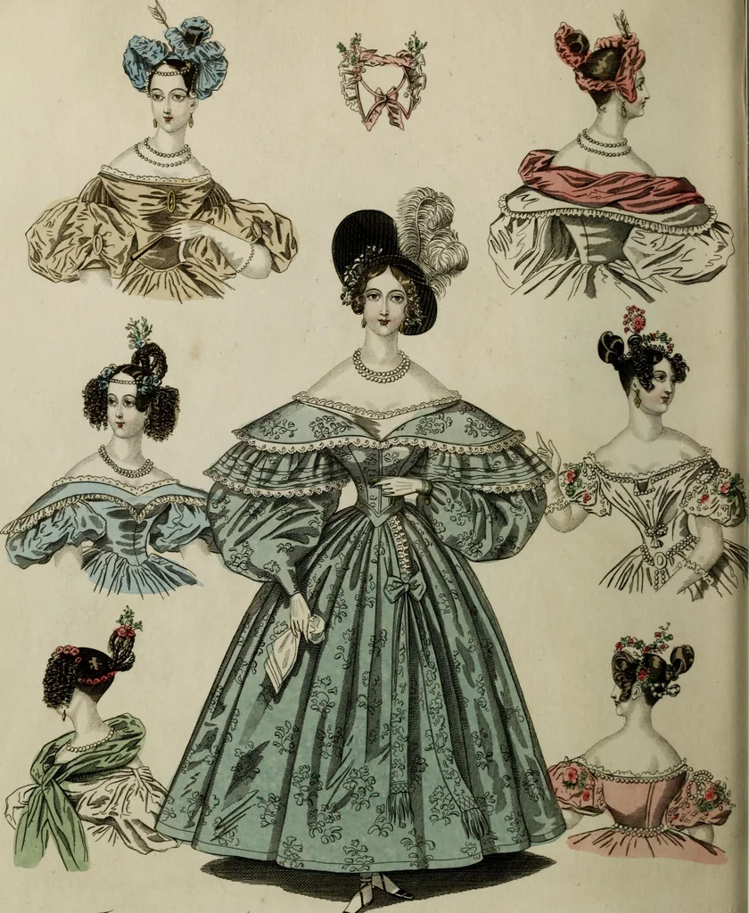 An illustration from The World of fashion and continental feuilletons, 1824, leaf 59