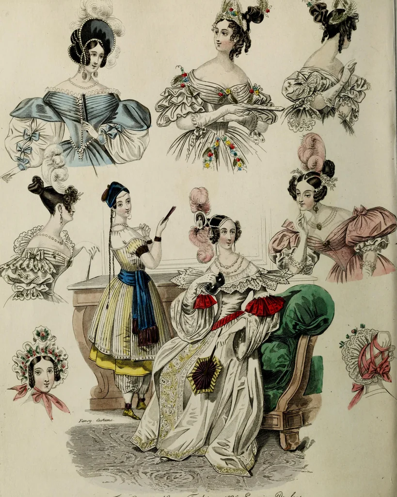 An illustration from The World of fashion and continental feuilletons, 1824, leaf 99