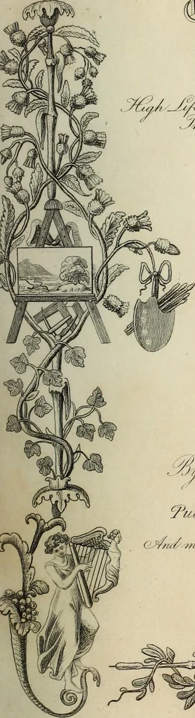 An illustration from The World of fashion and continental feuilletons, 1824, leaf 10