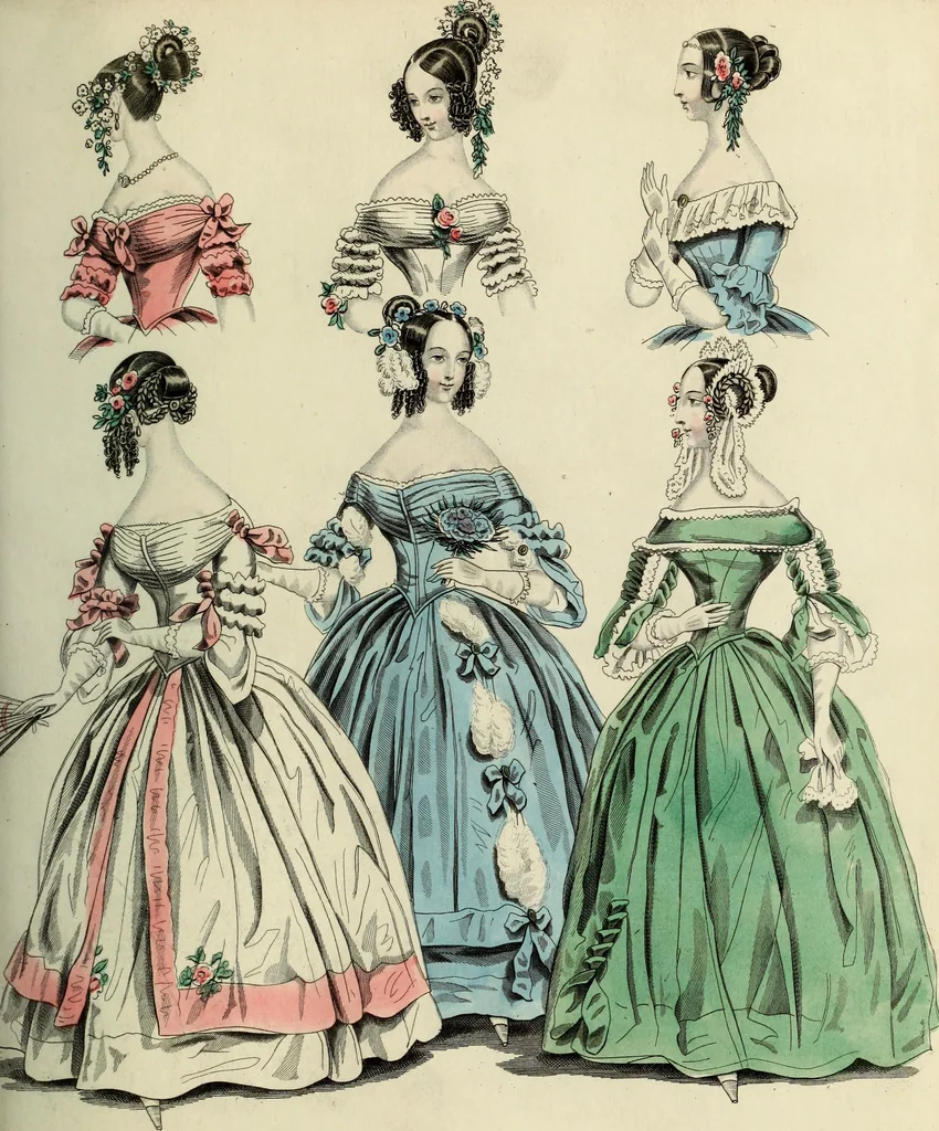 An illustration from The World of fashion and continental feuilletons, 1824, leaf 130