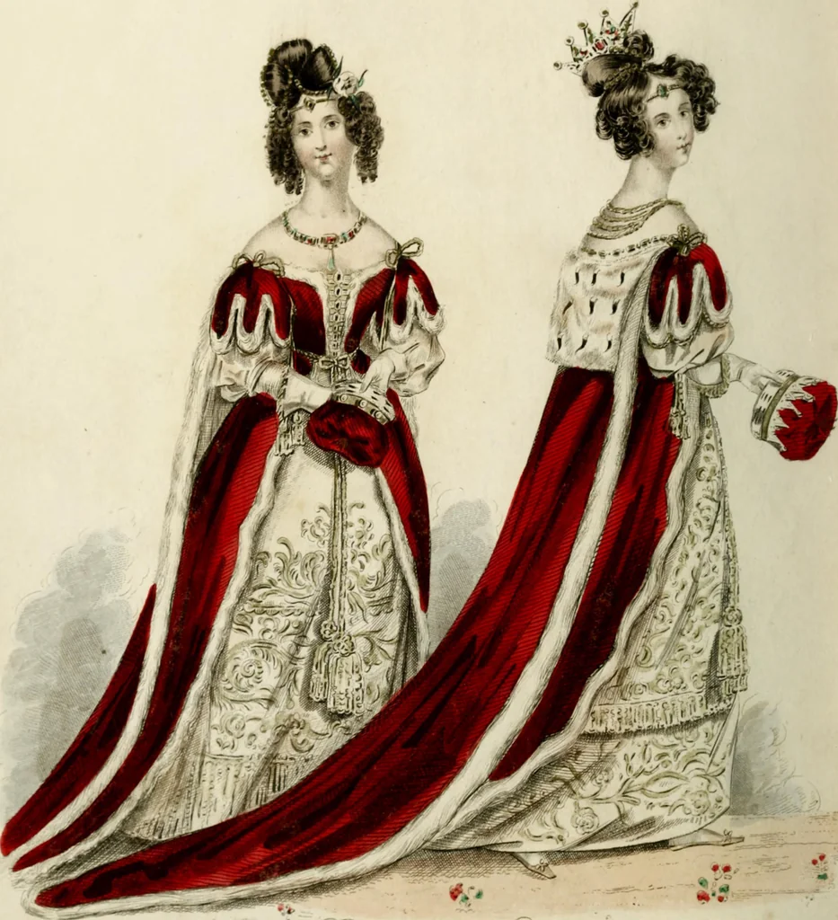 An illustration from The World of fashion and continental feuilletons, 1824, leaf 9