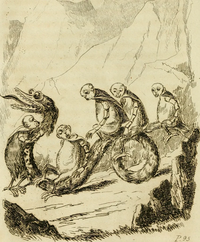 An illustration from A world of wonders, or, Divers developments, showing the thorough triumph of animal magnetism in New England : illustrated by the power of prevision in Mrs. Matilda Fox, and the point of the pencil by D.C. Johnston, 1838, leaf 111