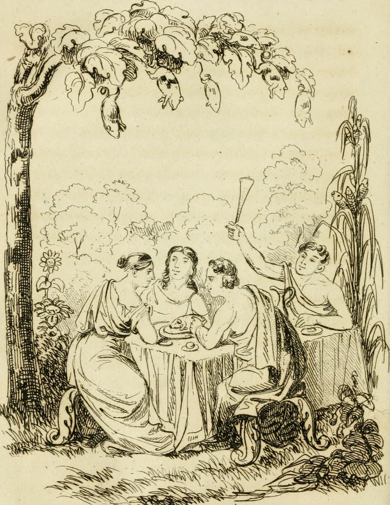 An illustration from A world of wonders, or, Divers developments, showing the thorough triumph of animal magnetism in New England : illustrated by the power of prevision in Mrs. Matilda Fox, and the point of the pencil by D.C. Johnston, 1838, leaf 159