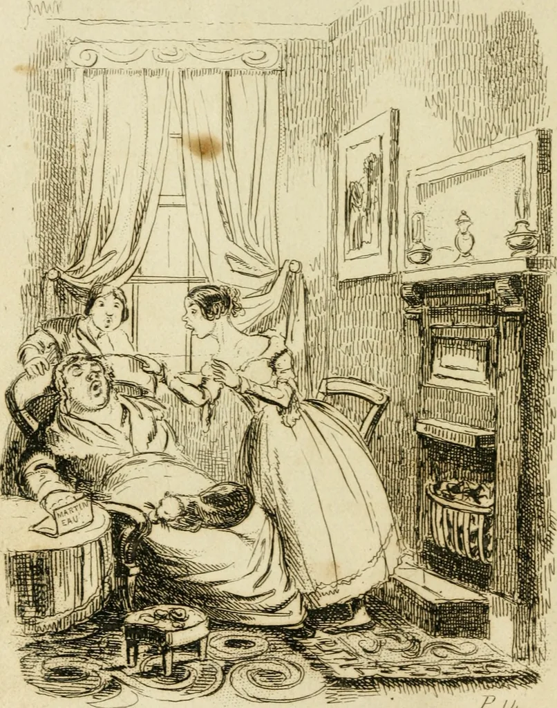 An illustration from A world of wonders, or, Divers developments, showing the thorough triumph of animal magnetism in New England : illustrated by the power of prevision in Mrs. Matilda Fox, and the point of the pencil by D.C. Johnston, 1838, leaf 9