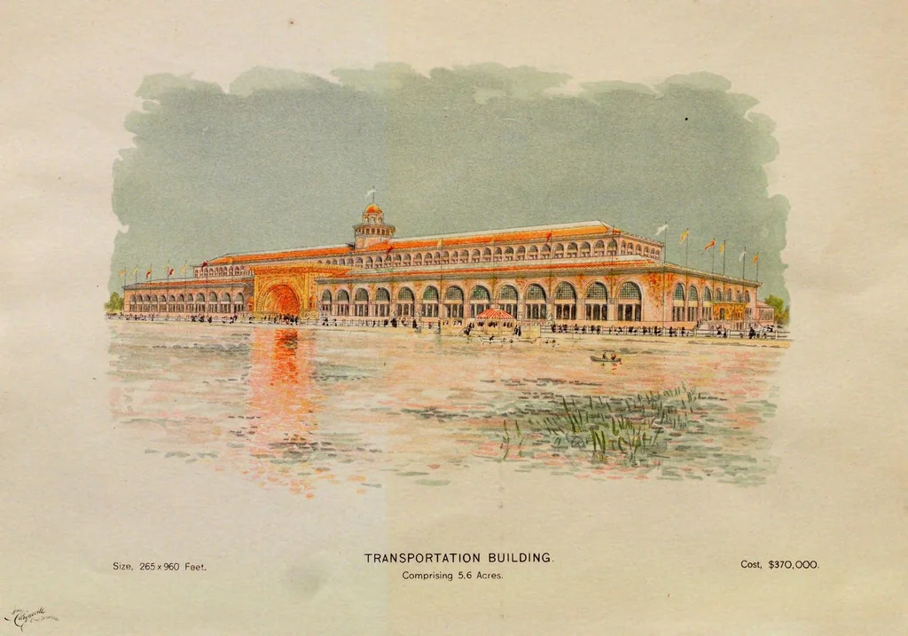 An illustration from World's Columbian Exposition art portfolio, 1893, leaf 16