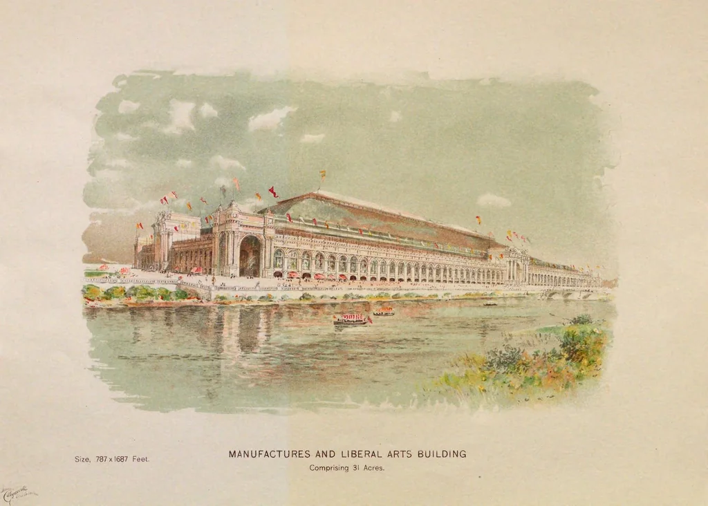 An illustration from World's Columbian Exposition art portfolio, 1893, leaf 6