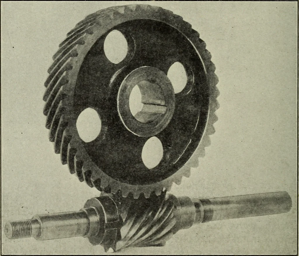 An illustration from Worm gearing, 1913, leaf 43