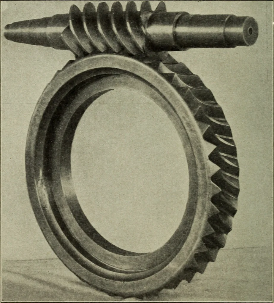 An illustration from Worm gearing, 1913, leaf 45