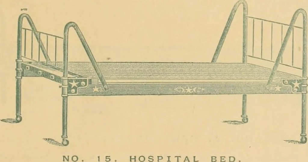 An illustration from Woven wire mattresses, spring beds & cots : catalogue, January 1885., 1885, leaf 26