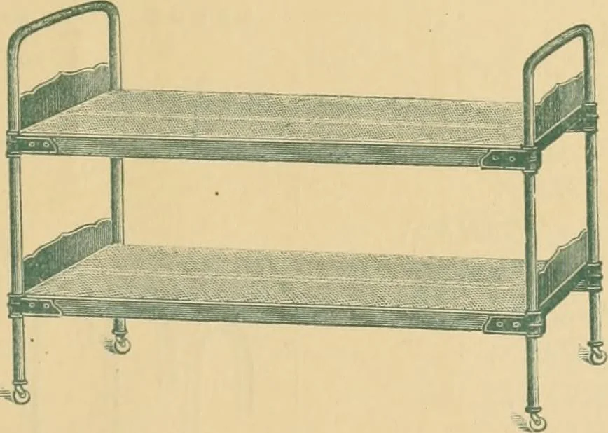 An illustration from Woven wire mattresses, spring beds & cots : catalogue, January 1885., 1885, leaf 34