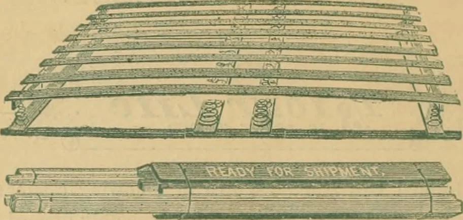 An illustration from Woven wire mattresses, spring beds & cots : catalogue, January 1885., 1885, leaf 7