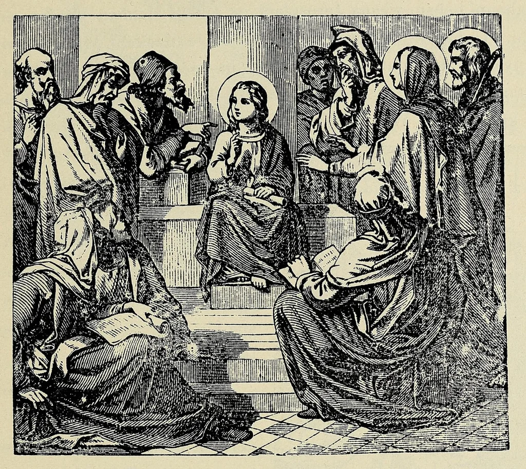 An illustration from Wowapi wakan ptecedan oyakapi kin. Bible history in the Sioux Indian language, 1897, leaf 151