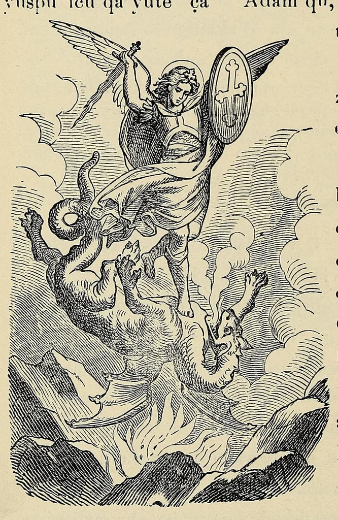 An illustration from Wowapi wakan ptecedan oyakapi kin. Bible history in the Sioux Indian language, 1897, leaf 16