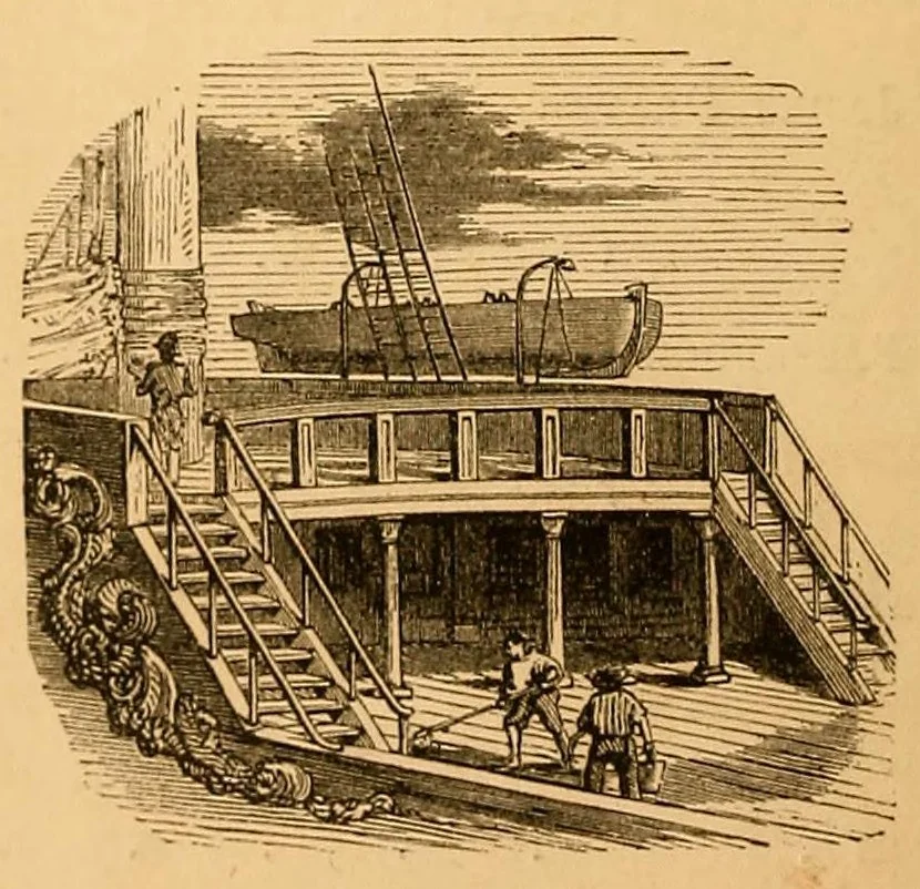 An illustration from Wreck of the "London.", 1866, leaf 10