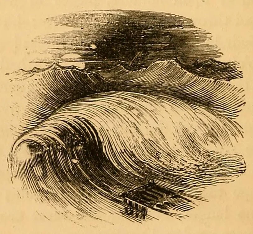An illustration from Wreck of the "London.", 1866, leaf 66