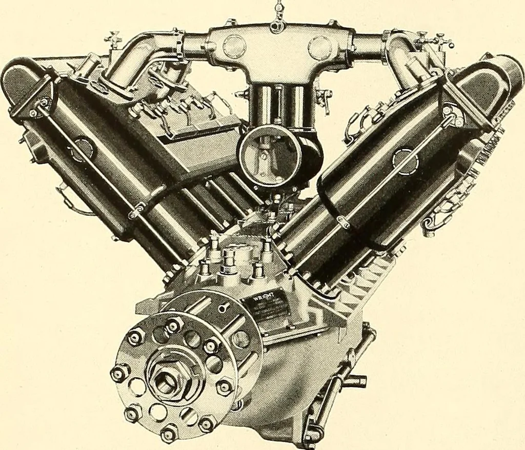 An illustration from Wright aircraft engines; complete instructions for their installation, operation and maintenance;, 1921, leaf 17