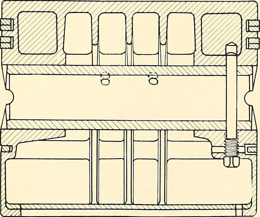 An illustration from Wright aircraft engines; complete instructions for their installation, operation and maintenance;, 1921, leaf 21