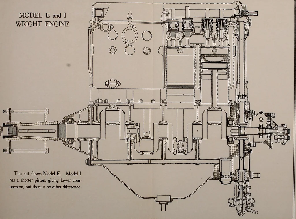 An illustration from Wright aircraft engines; complete instructions for their installation, operation and maintenance;, 1921, leaf 34