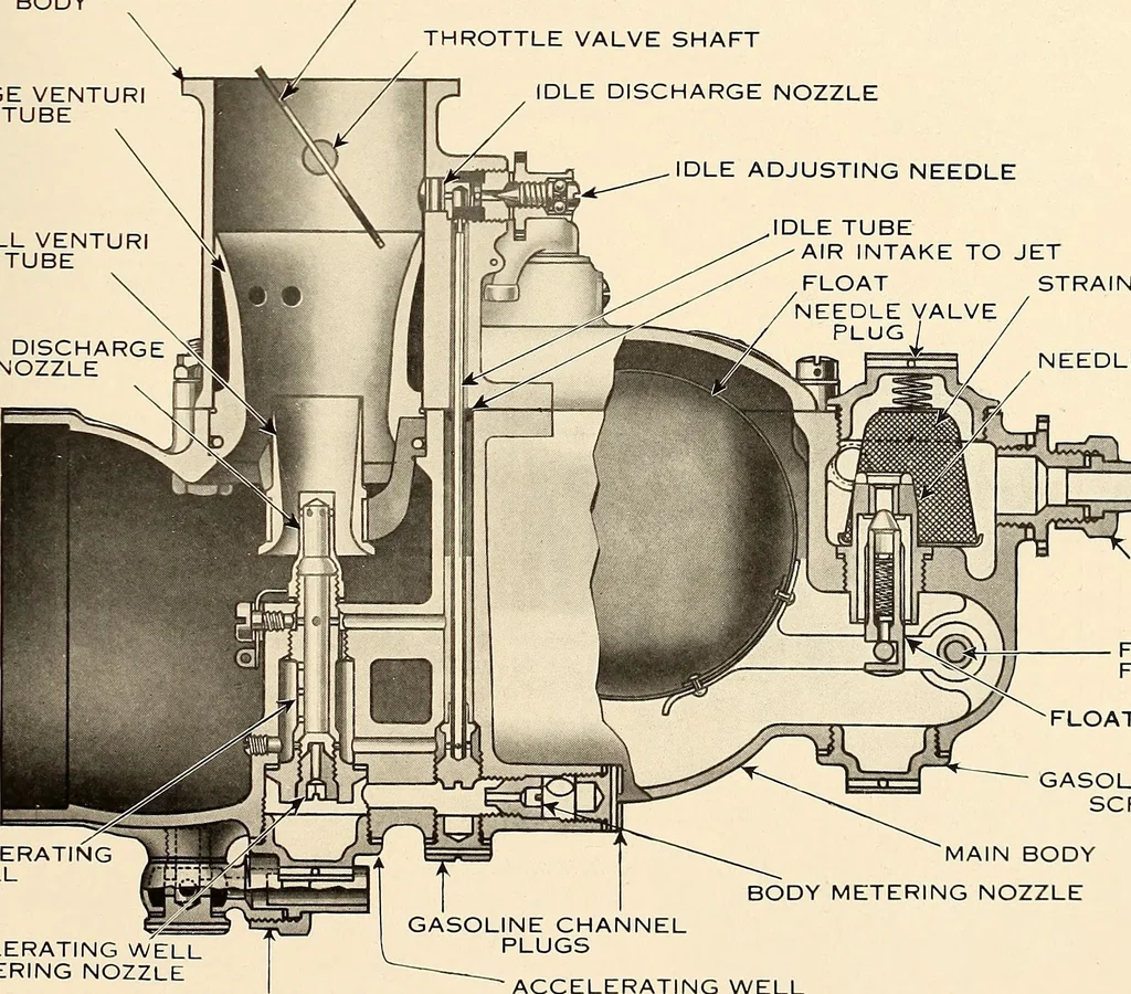 An illustration from Wright aircraft engines; complete instructions for their installation, operation and maintenance;, 1921, leaf 44