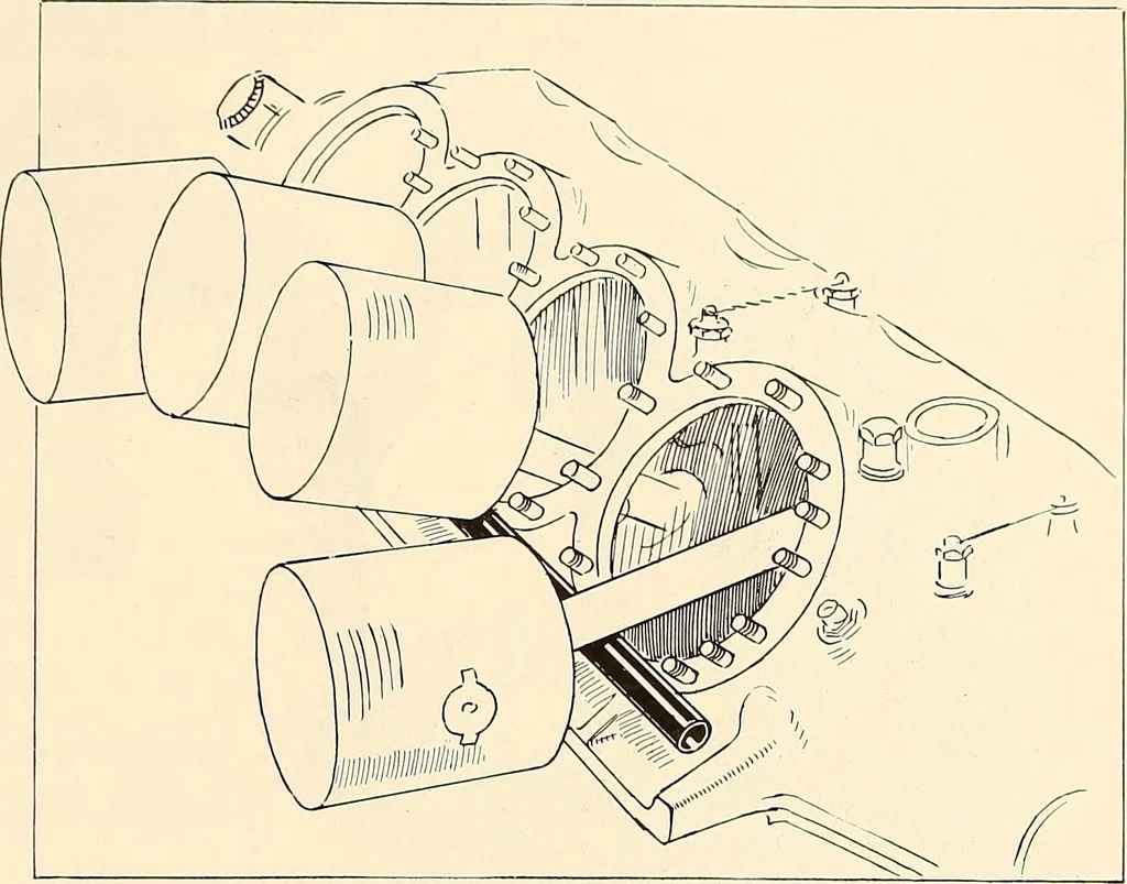An illustration from Wright aircraft engines; complete instructions for their installation, operation and maintenance;, 1921, leaf 68