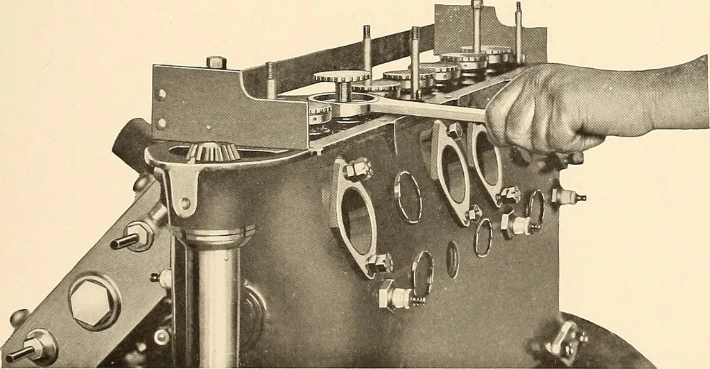 An illustration from Wright aircraft engines; complete instructions for their installation, operation and maintenance;, 1921, leaf 72