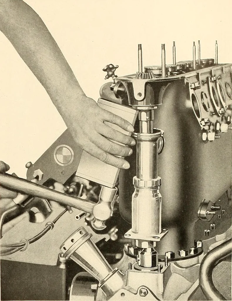 An illustration from Wright aircraft engines; complete instructions for their installation, operation and maintenance;, 1921, leaf 78