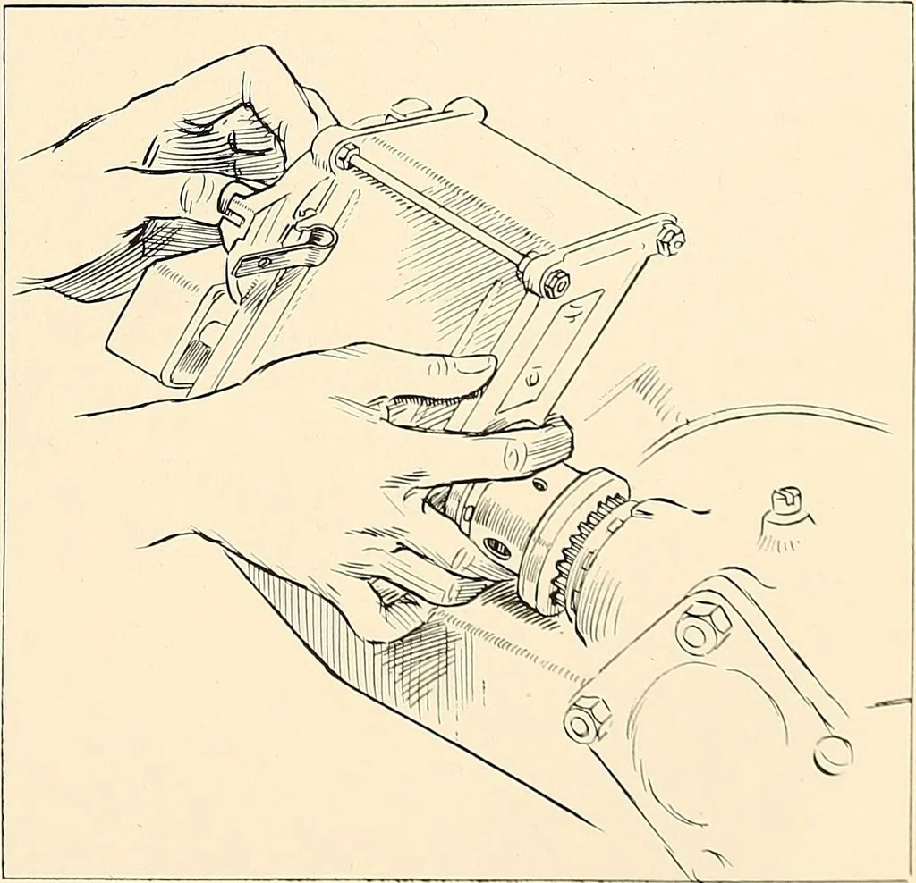 An illustration from Wright aircraft engines; complete instructions for their installation, operation and maintenance;, 1921, leaf 92