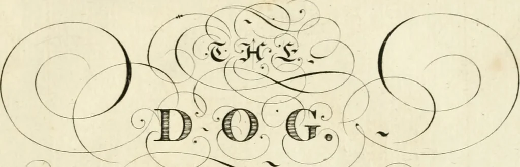 An illustration from Writing and drawing made easy, amusing and instructive : containing the whole alphabet in all the characters now us'd, both in printing and penmanship : each illustrated by emblematic devices and moral copies : calculated for the user of schools and curiously engraved by the best hands ..., 1750, leaf 28