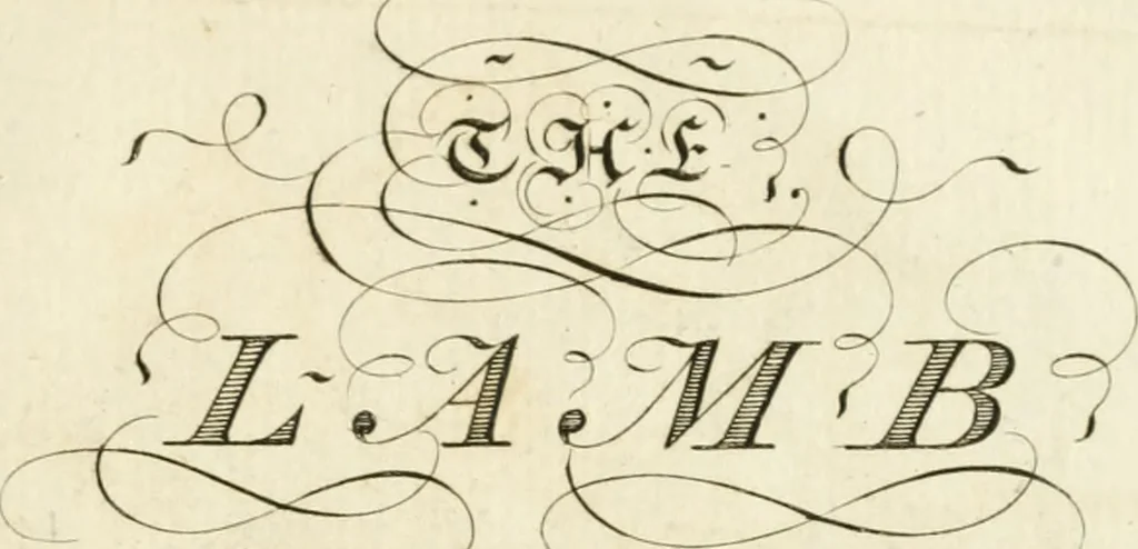 An illustration from Writing and drawing made easy, amusing and instructive : containing the whole alphabet in all the characters now us'd, both in printing and penmanship : each illustrated by emblematic devices and moral copies : calculated for the user of schools and curiously engraved by the best hands ..., 1750, leaf 56