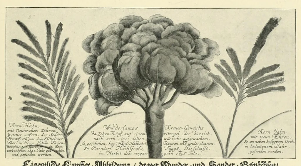 An illustration from Wunder, Wundergeburt und Wundergestalt in Einblattdrucken des fünfzehnten bis achtzehnten Jahrhunderts; kulturhistorische Studie, 1921, leaf 115