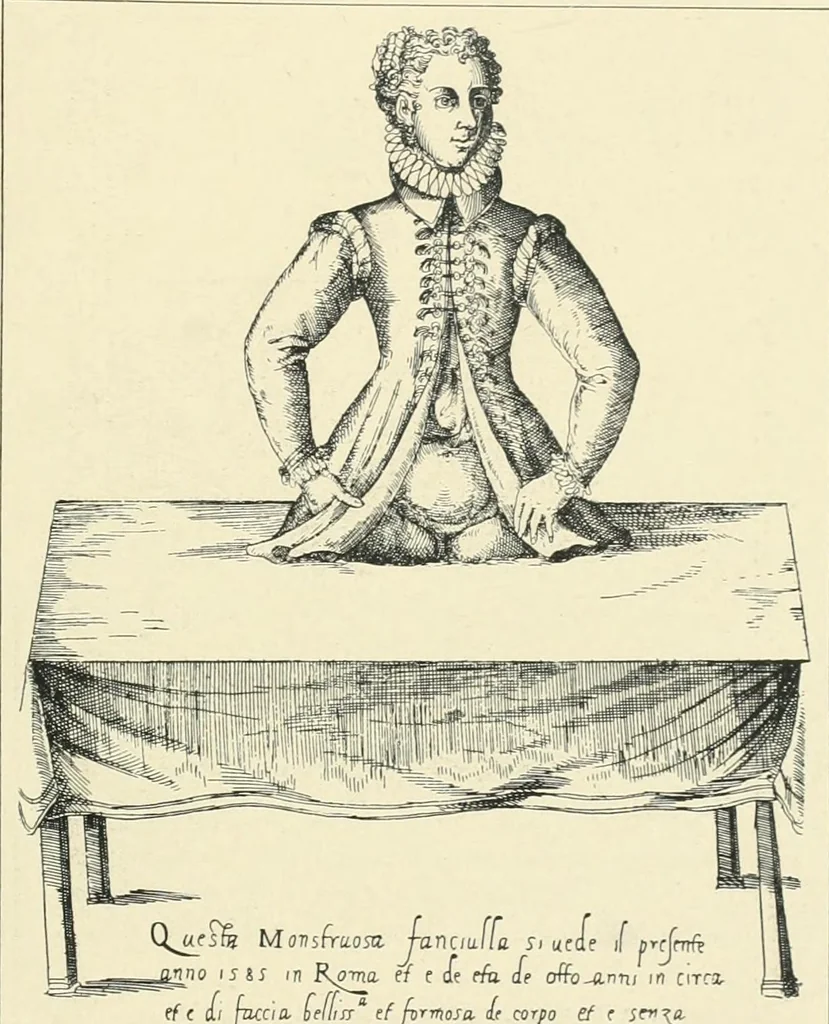 An illustration from Wunder, Wundergeburt und Wundergestalt in Einblattdrucken des fünfzehnten bis achtzehnten Jahrhunderts; kulturhistorische Studie, 1921, leaf 147