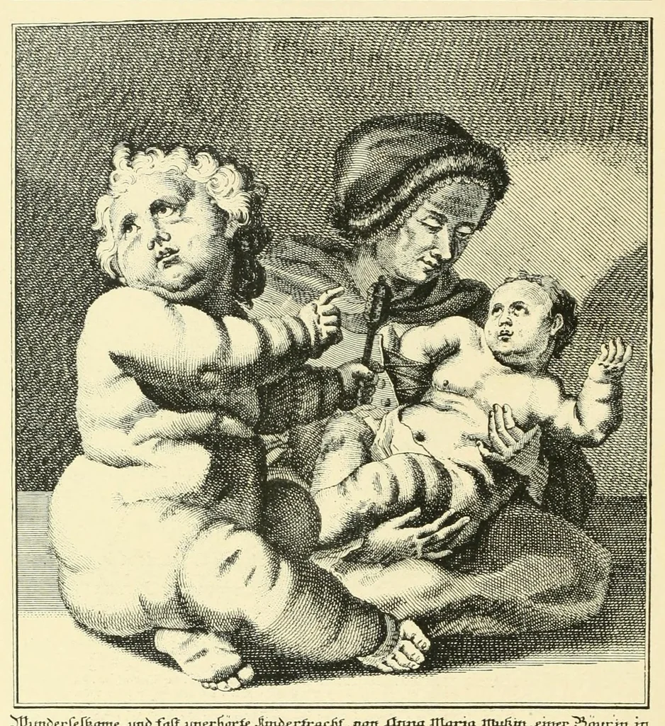 An illustration from Wunder, Wundergeburt und Wundergestalt in Einblattdrucken des fünfzehnten bis achtzehnten Jahrhunderts; kulturhistorische Studie, 1921, leaf 160