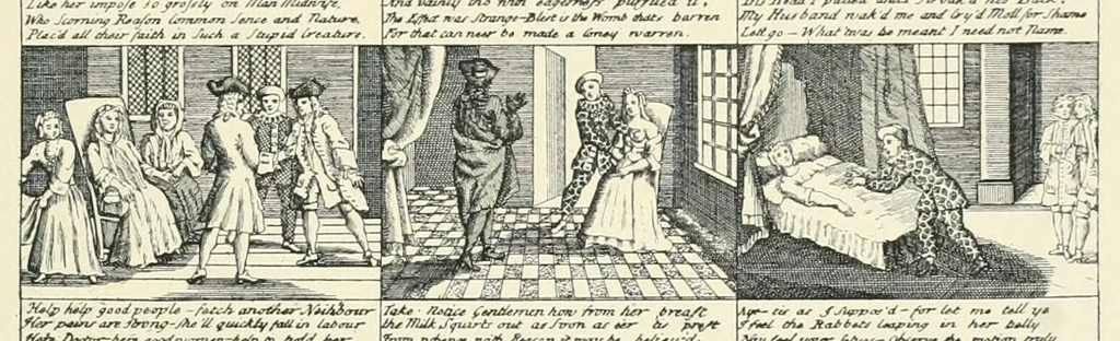 An illustration from Wunder, Wundergeburt und Wundergestalt in Einblattdrucken des fünfzehnten bis achtzehnten Jahrhunderts; kulturhistorische Studie, 1921, leaf 259