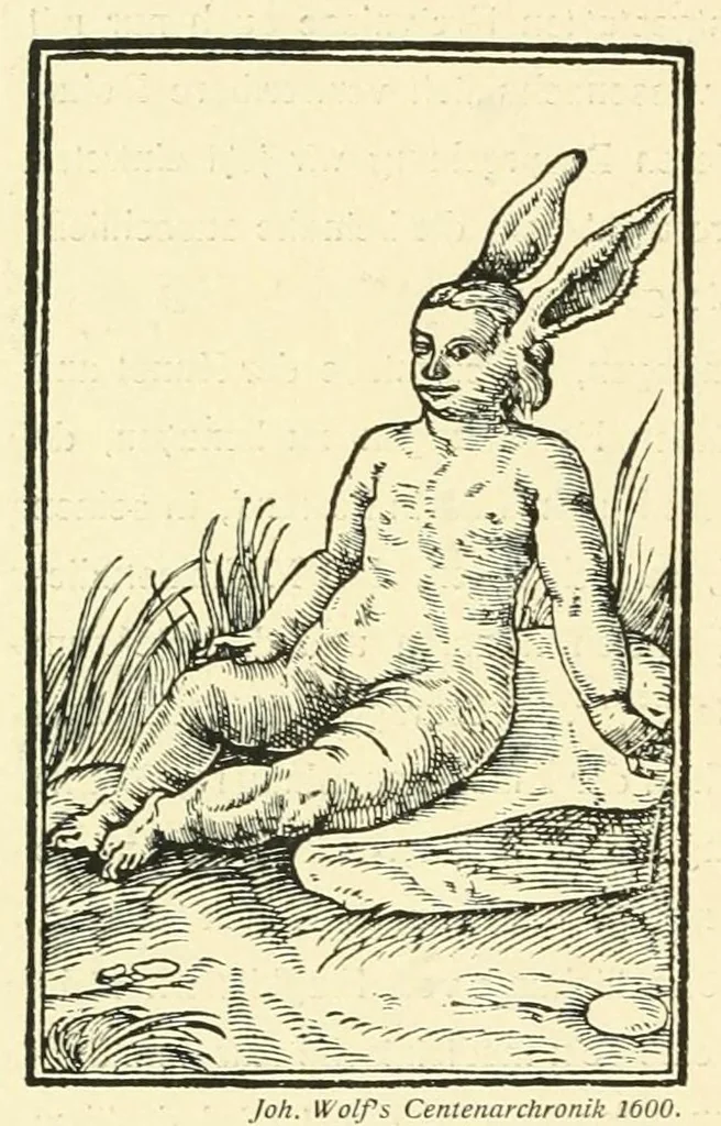 An illustration from Wunder, Wundergeburt und Wundergestalt in Einblattdrucken des fünfzehnten bis achtzehnten Jahrhunderts; kulturhistorische Studie, 1921, leaf 292