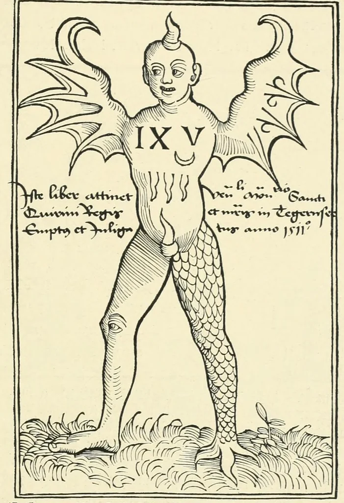 An illustration from Wunder, Wundergeburt und Wundergestalt in Einblattdrucken des fünfzehnten bis achtzehnten Jahrhunderts; kulturhistorische Studie, 1921, leaf 337