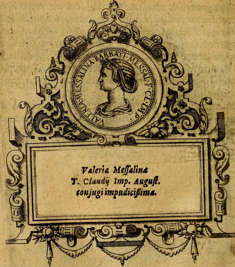 An illustration from XII primorvm Caesarvm et LXIIII. Ipsorvm vxorvm et parentum ex antiquis numismatibus, in aere incisae, effigies: atque eorundem earundemque vitae & res gestae, ex varijs authoribus, 1597, leaf 121