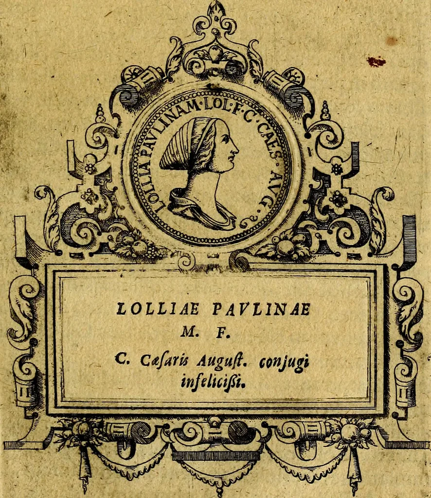 An illustration from XII primorvm Caesarvm et LXIIII. Ipsorvm vxorvm et parentum ex antiquis numismatibus, in aere incisae, effigies: atque eorundem earundemque vitae & res gestae, ex varijs authoribus, 1597, leaf 98