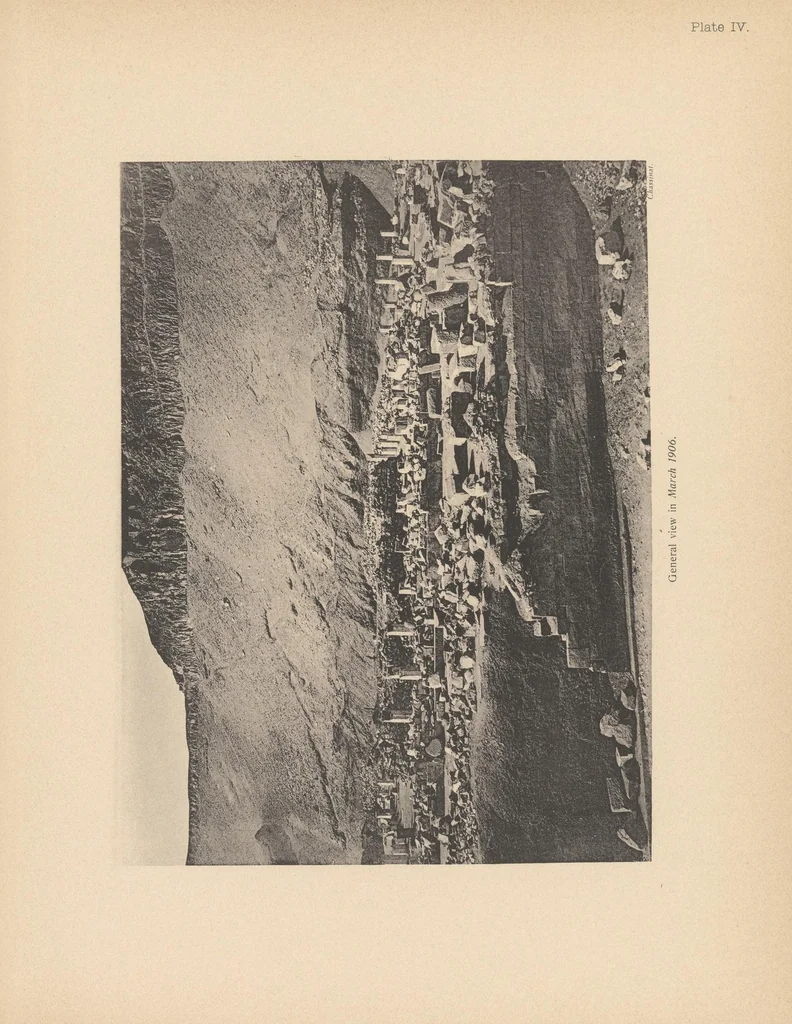 An illustration from The XIth dynasty temple at Deir el-Bahari, 1907, leaf 103